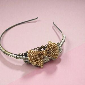 Vintage Elegant Pearl Embellished Headband